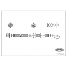 19032223 CORTECO Тормозной шланг