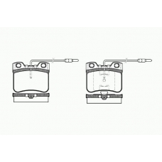 0247 14 KAWE Комплект тормозных колодок, дисковый тормоз