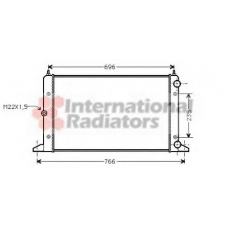 58002134 VAN WEZEL Радиатор, охлаждение двигателя