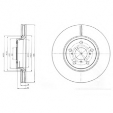 BG4236 DELPHI Тормозной диск