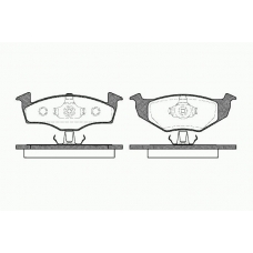 0609 10 KAWE Комплект тормозных колодок, дисковый тормоз