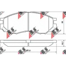 36925 OE ABS Комплект тормозных колодок, дисковый тормоз