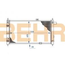 2108719 BEHR Radiator