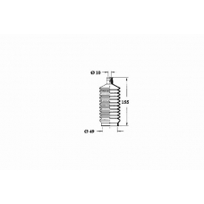 1211232 OCAP Пыльник, рулевое управление