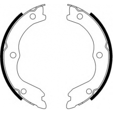 33909 SPIDAN Комплект тормозных колодок, стояночная тормозная с