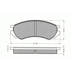 7.154 PEX Комплект тормозных колодок, дисковый тормоз