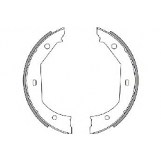 33636 SPIDAN Комплект тормозных колодок, стояночная тормозная с