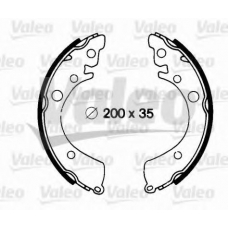 562693 VALEO Комплект тормозных колодок