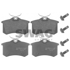62 11 6045 SWAG Комплект тормозных колодок, дисковый тормоз