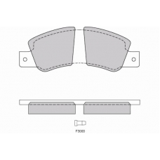 12-0181 E.T.F. Комплект тормозных колодок, дисковый тормоз