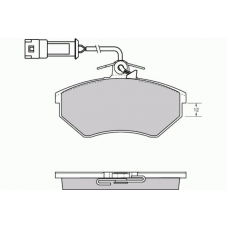 12-0637 E.T.F. Комплект тормозных колодок, дисковый тормоз