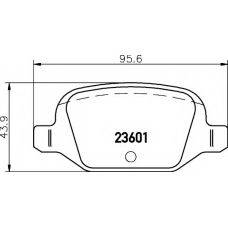 8DB 355 009-551 HELLA Комплект тормозных колодок, дисковый тормоз