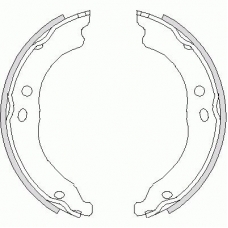 4750.00 REMSA Комплект тормозных колодок, стояночная тормозная с
