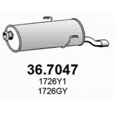 36.7047 ASSO Глушитель выхлопных газов конечный