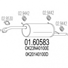 01.60583 MTS Глушитель выхлопных газов конечный