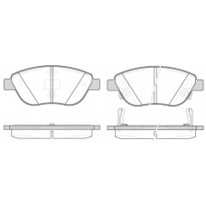 0859.32 REMSA Комплект тормозных колодок, дисковый тормоз