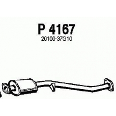 P4167 FENNO Средний глушитель выхлопных газов