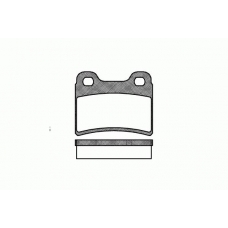 0417.00 REMSA Комплект тормозных колодок, дисковый тормоз