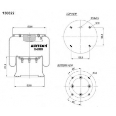 34813  K Airtech Кожух пневматической рессоры