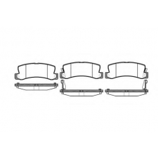 P3143.22 WOKING Комплект тормозных колодок, дисковый тормоз