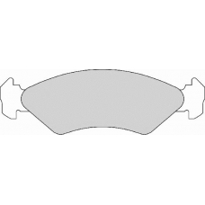 FD409A NECTO Комплект тормозных колодок, дисковый тормоз