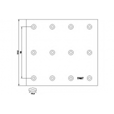 1946703 TEXTAR Комплект тормозных башмаков, барабанные тормоза