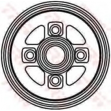 DB4317 TRW Тормозной барабан