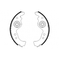 0 986 487 030 BOSCH Комплект тормозных колодок