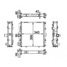 58486 NRF Радиатор, охлаждение двигателя