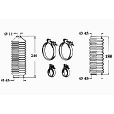 0901129 OCAP Комплект пылника, рулевое управление