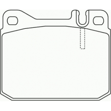 P 50 002 BREMBO Комплект тормозных колодок, дисковый тормоз
