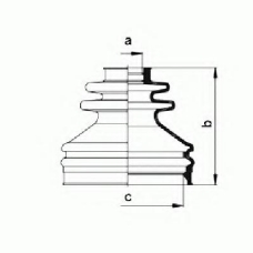 QJB433 QUINTON HAZELL Комплект пылника, приводной вал