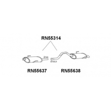 RN55314 VENEPORTE Глушитель выхлопных газов конечный
