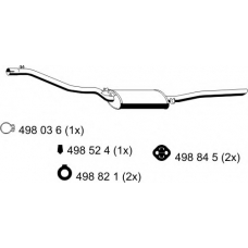 132251 ERNST Глушитель выхлопных газов конечный