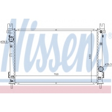 61028 NISSENS Радиатор, охлаждение двигателя