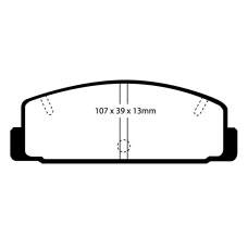 DP3729C EBC Brakes Колодки тормозные