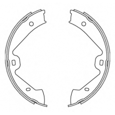 Z4675.00 WOKING Комплект тормозных колодок