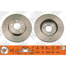 RN1071 NiBK Тормозной диск