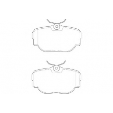 WBP23458A WAGNER LOCKHEED Комплект тормозных колодок, дисковый тормоз