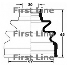 FCB6039 FIRST LINE Пыльник, приводной вал