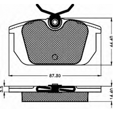 10470 BSF Комплект тормозных колодок, дисковый тормоз