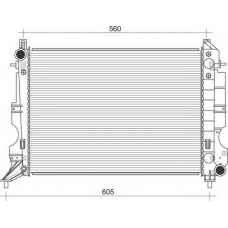 350213114500 MAGNETI MARELLI Радиатор, охлаждение двигателя