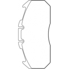 CVP088K DON Комплект тормозных колодок, дисковый тормоз