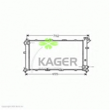 31-3217 KAGER Радиатор, охлаждение двигателя