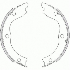 4736.00 ROADHOUSE Комплект тормозных колодок, стояночная тормозная с