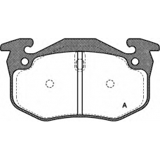 BPA0144.06 OPEN PARTS Комплект тормозных колодок, дисковый тормоз