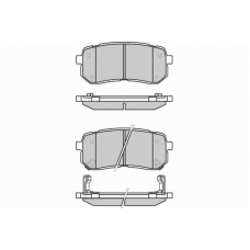 12-1337 E.T.F. Комплект тормозных колодок, дисковый тормоз