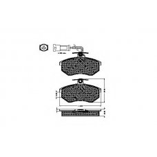 30206 SPIDAN Комплект тормозных колодок, дисковый тормоз
