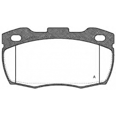 BPA0266.10 OPEN PARTS Комплект тормозных колодок, дисковый тормоз