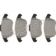 722 833 TOPRAN Комплект тормозных колодок, дисковый тормоз